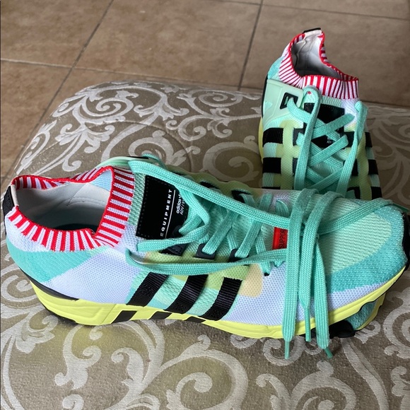 adidas Other - Adidas Green and Red Sneakers Performance Comfort